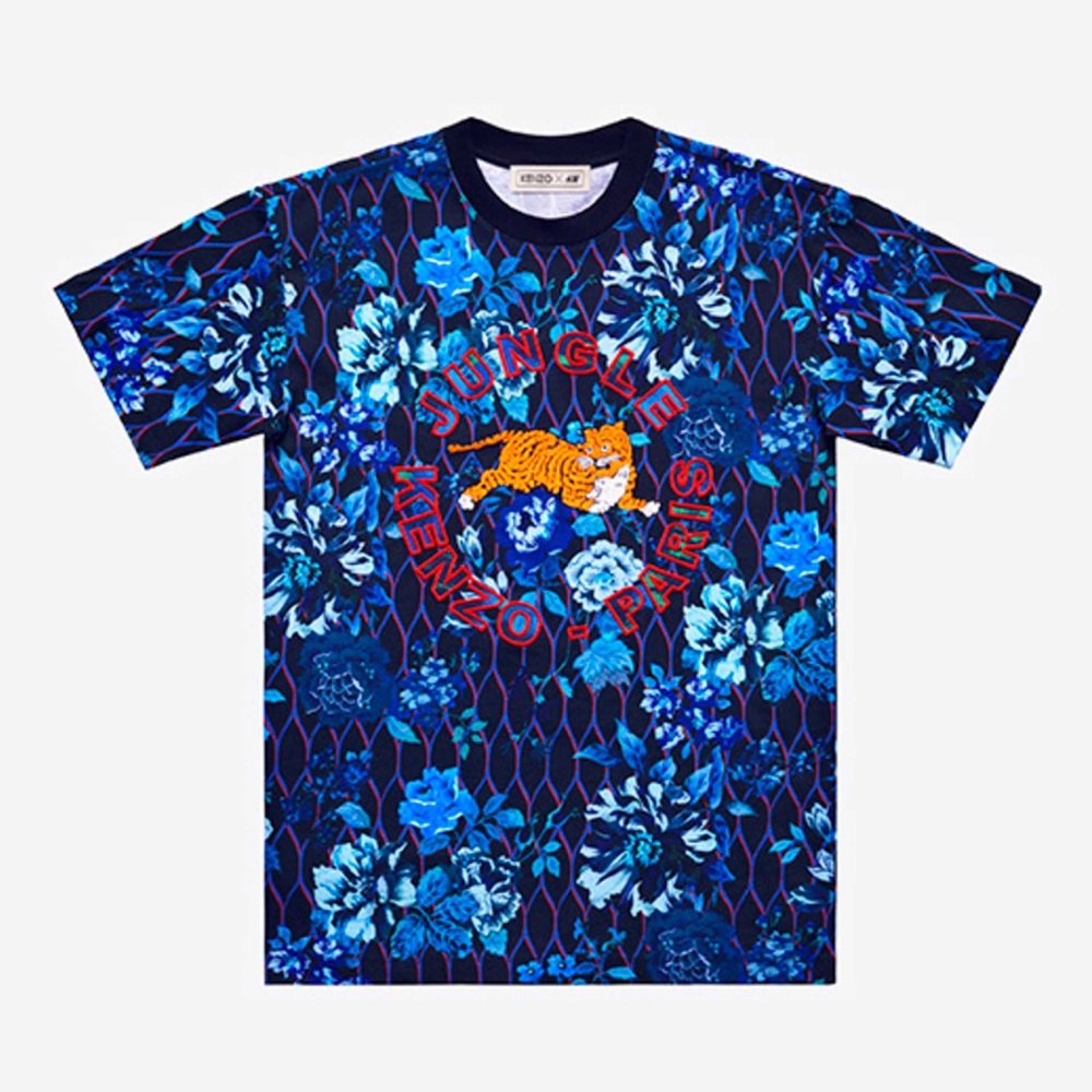 Kenzo X H&M tee blue